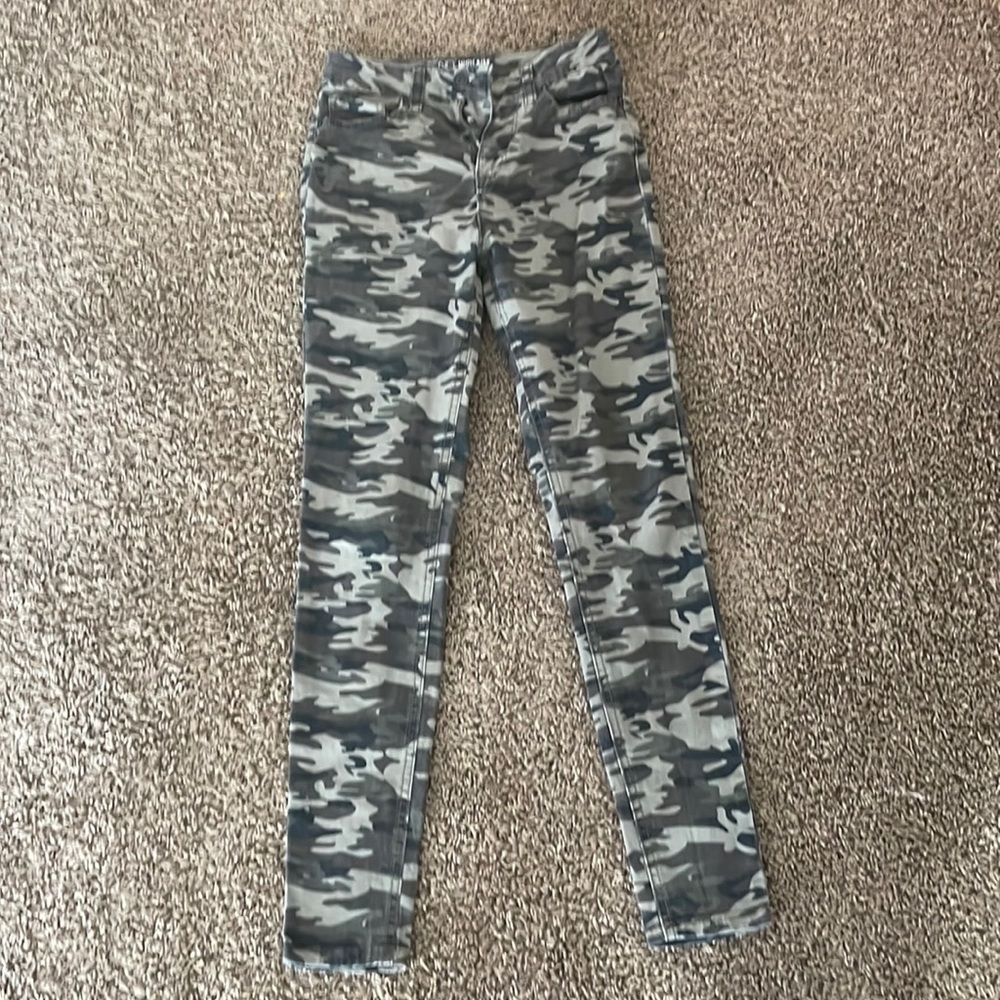 Skinny jeans,camouflage, size 3
